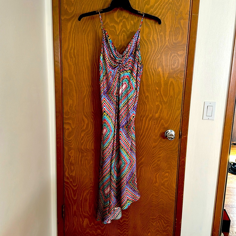 All saints silk slip dress
